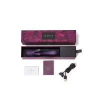 Вібратор-кролик Je Joue - Fifi Purple з трьома моторами, глибока вібрація — Переглянути зображення 4