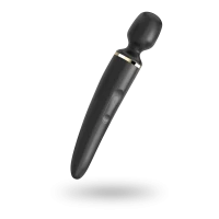 Вібромасажер Satisfyer Wand-er Woman (Black/Gold), водонепроникний, потужний, розмір XXL — Переглянути зображення 1