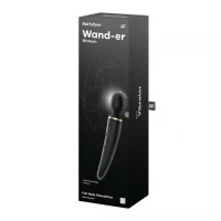 Вібромасажер Satisfyer Wand-er Woman (Black/Gold), водонепроникний, потужний, розмір XXL — Переглянути зображення 6