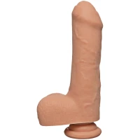 Фалоімітатор Doc Johnson The D - Uncut D - 7 Inch With Balls ULTRASKYN, діаметр 4,5 см, необрізаний — Переглянути зображення 1
