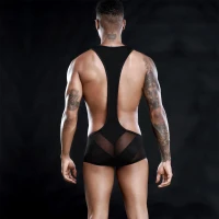 Еротичний чоловічий боді &quot;Потужний Саймон&quot; One Size Black — Переглянути зображення 2