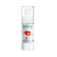 Лубрикант з ефектом вібрації Amoreane Med Liquid Vibrator Strawberry (30 мл) — Переглянути зображення 1