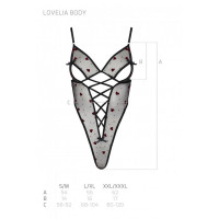 Еротичний боді з малюнком Passion LOVELIA BODY S/M, black — Переглянути зображення 7