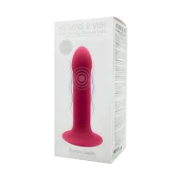 Двошаровий ділдо з вібрацією Adrien Lastic Hitsens 2 Pink, відмінно для страпона, макс діаметр 4 см, — Переглянути зображення 6