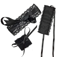 Еротичний набір пов’язка на очі та наручники Art of Sex: Blindfold and Handcuffs Aria — Переглянути зображення 2