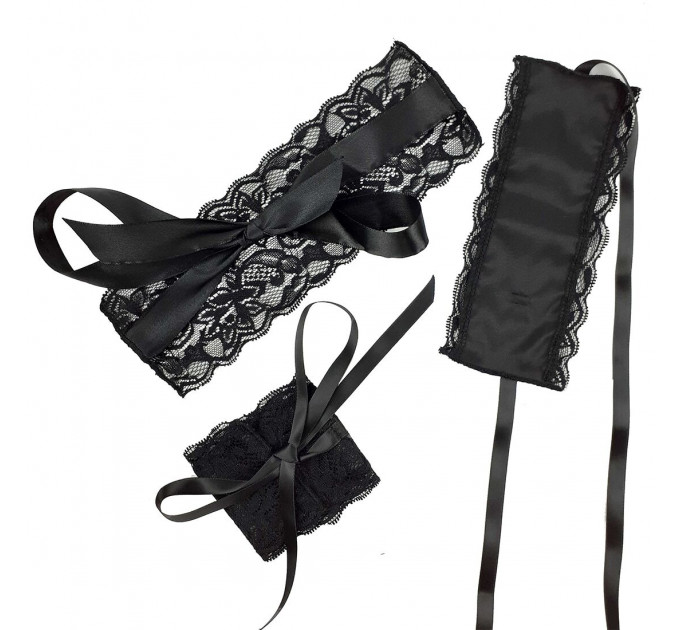 Еротичний набір пов’язка на очі та наручники Art of Sex: Blindfold and Handcuffs Aria