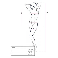 Бодістокінг з декольте Passion BS088 red, імітація корсетної шнурівки — Переглянути зображення 8