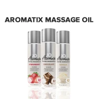 Натуральна масажна олія JO Aromatix Massage Oil Chocolate 120 мл — Переглянути зображення 5