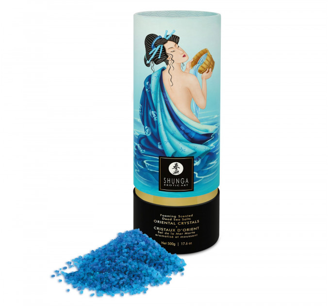Пінлива сіль для ванни Shunga Dead Sea salt Oriental Crystals — Ocean Temptations (500 г)