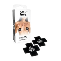 Пестиси на груди Art of Sex - Fuck me, Чорний — Переглянути зображення 3