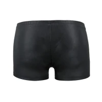 Чоловічі шкіряні боксери з блискавками Passion 049 SHORT MATT S/M Black — Переглянути зображення 6