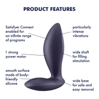 Анальна смарт-пробка з вібрацією Satisfyer Power Plug, дуже потужна — Переглянути зображення 10