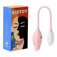 Віброяйце з вакуумним стимулятором KISTOY Cathy Mini на гнучкому зчепленні, підігрів — Переглянути зображення 5