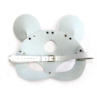 Шкіряна маска мишки Art of Sex - Mouse Mask, колір Білий — Переглянути зображення 6