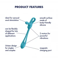 Мультивібратор Satisfyer Plug &amp; Play 1, для неї та для нього, 2 мотори — Переглянути зображення 7