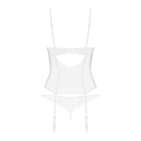 Корсет Obsessive Alissium corset&amp;thong XS/S, гнучкі кісточки, відкрита спина, стрінги в комплекті — Переглянути зображення 7