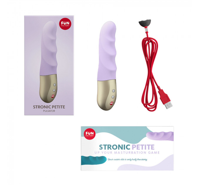 Мініпульсатор Fun Factory STRONIC PETITE pastel lilac, 8 режимів, підходить для початківців