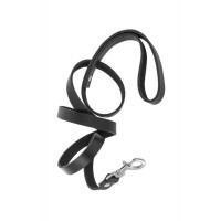 Поводок из натуральной кожи Fetish Tentation Premium Patent leather chocker and leash