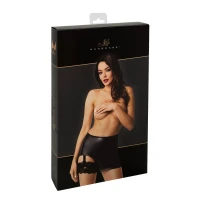 Спідниця Noir Handmade F345 Powerwetlook skirt with garter - S — Переглянути зображення 7