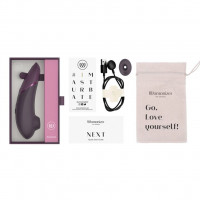 Вакуумний кліторальний стимулятор Womanizer Next Dark Purple, 3D Pleasure Air, 14 рівнів інтенсивності