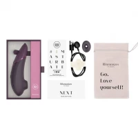 Вакуумний кліторальний стимулятор Womanizer Next Dark Purple, 3D Pleasure Air, 14 рівнів інтенсивності — Переглянути зображення 6