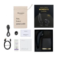 Преміальний подарунковий набір Golden Moments: Womanizer Premium та We-Vibe Chorus Black — Переглянути зображення 8
