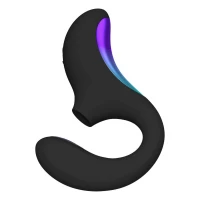 Кліторально-вагінальний звуковий стимулятор LELO Enigma Double Sonic Black — Переглянути зображення 2