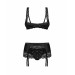 Комплект Obsessive Lecille 3-pcs crotchless set 2XL/3XL