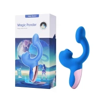 Смарт-вібратор Magic Motion Ponder Blue, подвійна стимуляція, віброяйце+язичок для клітора — Просмотреть изображение 6