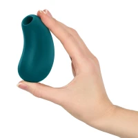 Вакуумний стимулятор з вібрацією Fun Factory Cherie Bottle Green, 11 + 12 режимів роботи, перезаряджуваний — Просмотреть изображение 8