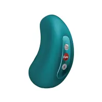 Вакуумний стимулятор з вібрацією Fun Factory Cherie Bottle Green, 11 + 12 режимів роботи, перезаряджуваний — Просмотреть изображение 1