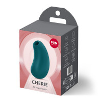 Вакуумный стимулятор с вибрацией Fun Factory Cherie Bottle Green, 11 + 12 режимов работы, перезаряжаемый — Просмотреть изображение 6