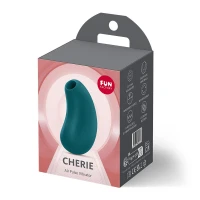 Вакуумний стимулятор з вібрацією Fun Factory Cherie Bottle Green, 11 + 12 режимів роботи, перезаряджуваний — Просмотреть изображение 10
