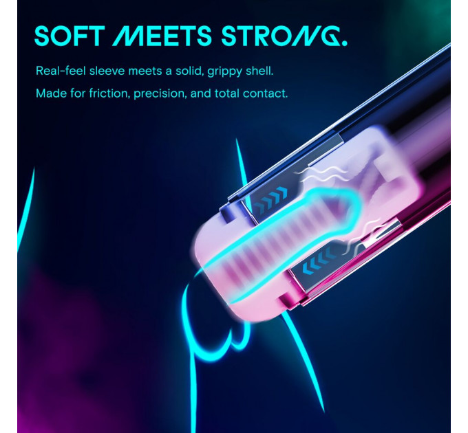 Смарт-мастурбатор Kaotik Labs The Shockwave, режим edging, імітація фрикцій