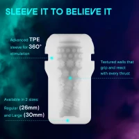 Смарт-мастурбатор Kaotik Labs The Shockwave, режим edging, імітація фрикцій — Переглянути зображення 24