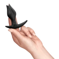 Анальна пробка Fun Factory BOOTIE FEM Black, у вигляді бутона, діаметр 2,9 см, тонкий обмежувач — Переглянути зображення 5