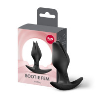 Анальна пробка Fun Factory BOOTIE FEM Black, у вигляді бутона, діаметр 2,9 см, тонкий обмежувач — Переглянути зображення 6