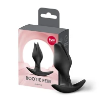 Анальна пробка Fun Factory BOOTIE FEM Black, у вигляді бутона, діаметр 2,9 см, тонкий обмежувач — Переглянути зображення 6