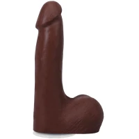 Фаллоимитатор Doc Johnson The Realistic Cock ULTRASKYN - 7 Inch with Balls Chocolate — Просмотреть изображение 1