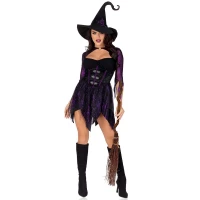 Костюм відьми Leg Avenue Mystical Witch L, сукня, капелюх — Просмотреть изображение 4