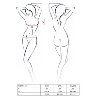 Комплект белья Passion Exclusive NORTH SET S/M, black, лиф и трусики с элементами под латекс — Просмотреть изображение 7