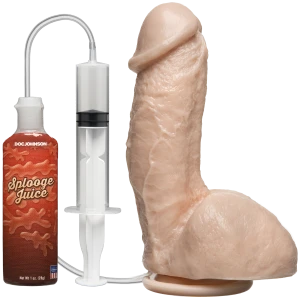 Фалоімітатор, що кінчає Doc Johnson The Amazing Squirting Realistic Cock, ПВХ, діаметр 5,1см