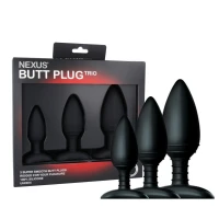 Набір анальних пробок Nexus Butt Plug Trio, макс. діаметр 3–4–5 см — Переглянути зображення 1