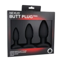 Набір анальних пробок Nexus Butt Plug Trio, макс. діаметр 3–4–5 см — Переглянути зображення 2