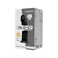 Фалоімітатор SilexD Robby Black (MODEL 2 size 6in), двошаровий, силікон + Silexpan, діаметр 3,5см — Переглянути зображення 2