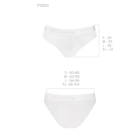 Трусики з широкою гумкою і мереживом Passion PS001 PANTIES S, white — Переглянути зображення 5
