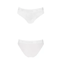 Трусики з широкою гумкою і мереживом Passion PS001 PANTIES S, white — Переглянути зображення 4