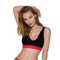 Спортивний топ на широких бретелях Passion PS003 TOP L, black — Просмотреть изображение 1