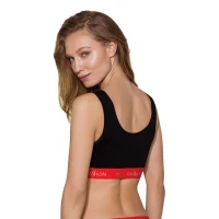 Спортивний топ на широких бретелях Passion PS003 TOP L, black — Просмотреть изображение 2