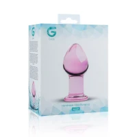 Рожева анальна пробка зі скла Gildo Pink Glass Buttplug No. 27 — Просмотреть изображение 4
